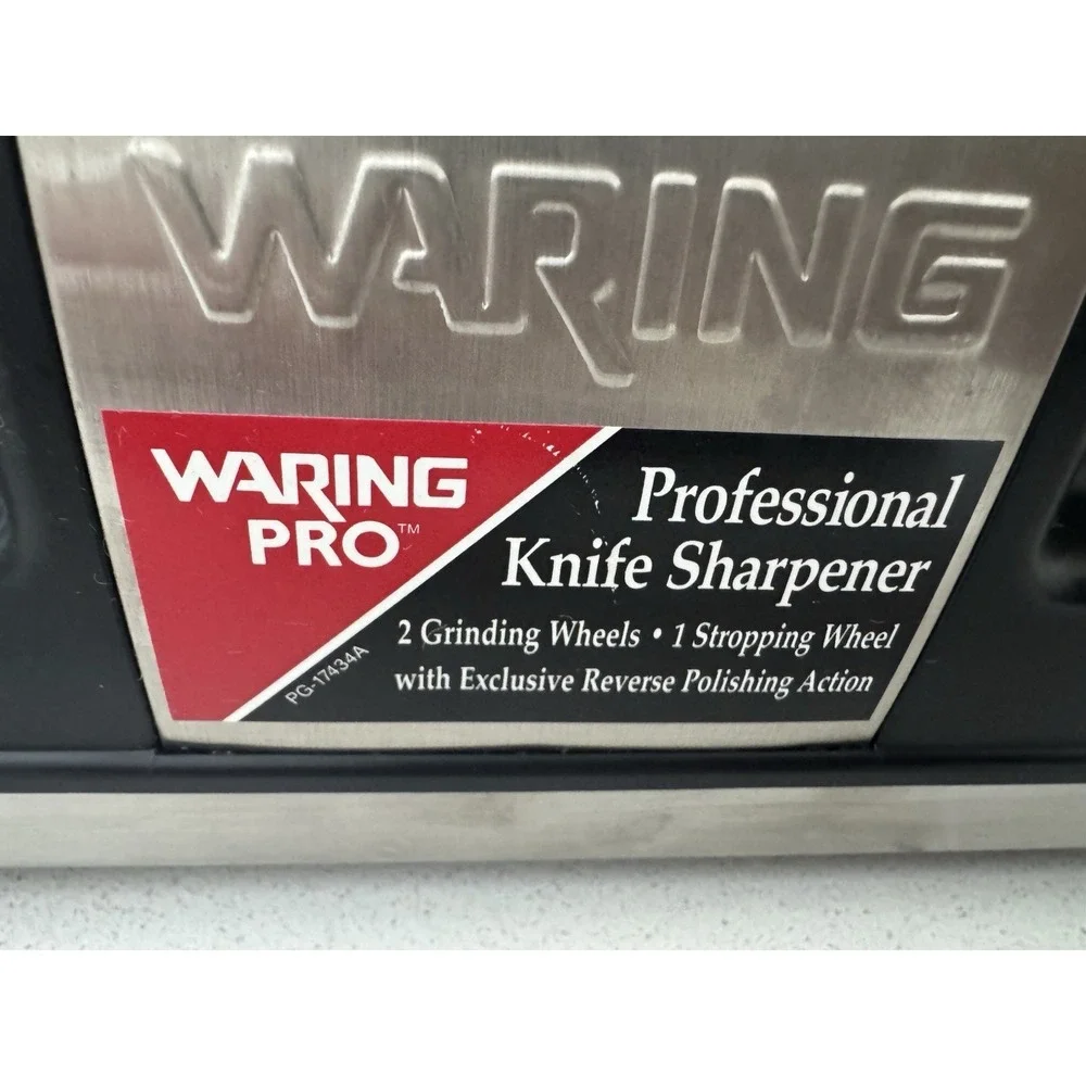 Waring Pro Electric Professional Knife Sharpener KS80 Fine Coarse Strop Polish